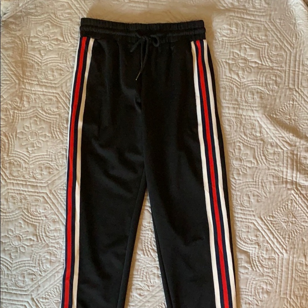 NASTYGAL striped leg joggers